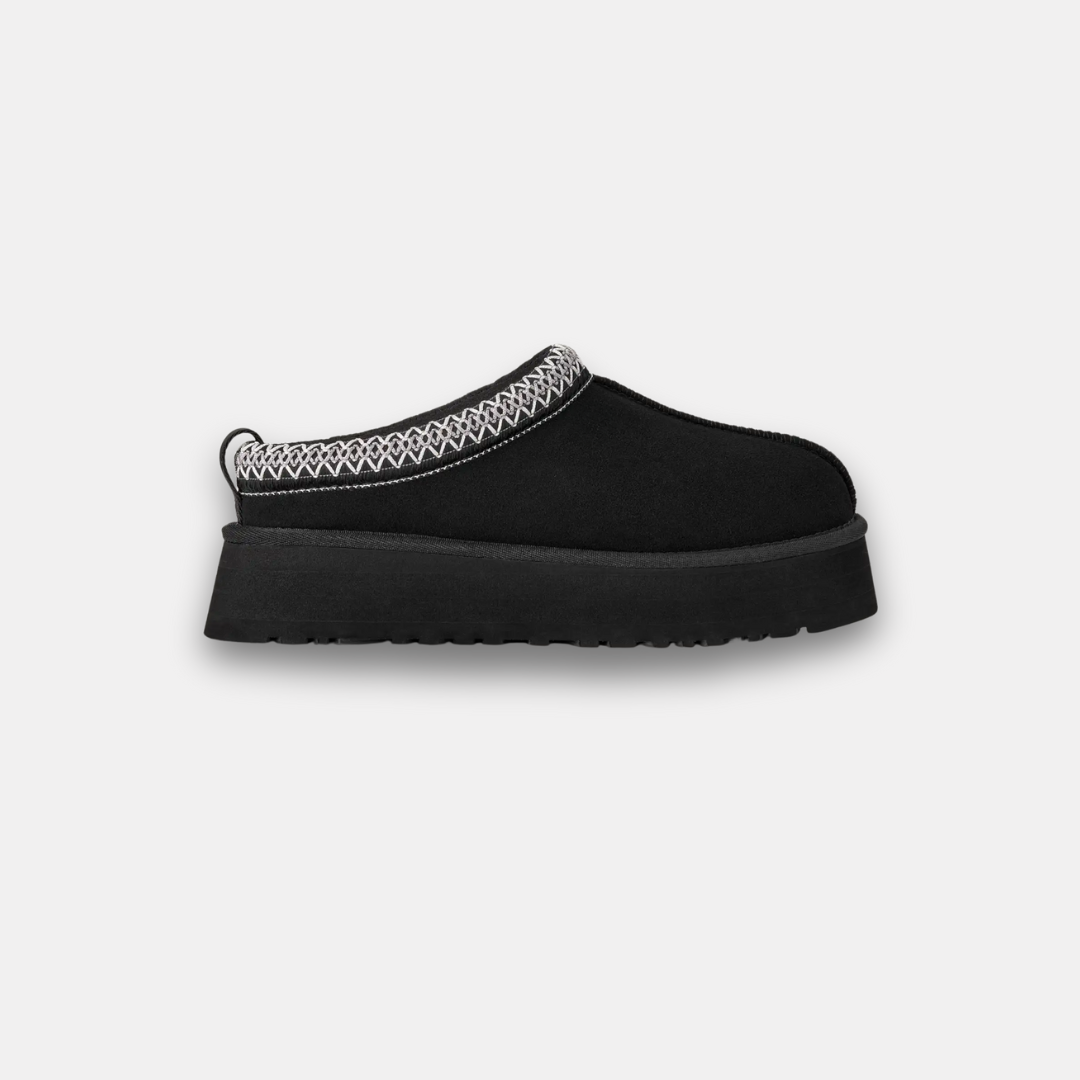 Leather Fluffy Fur Cozy Slippers