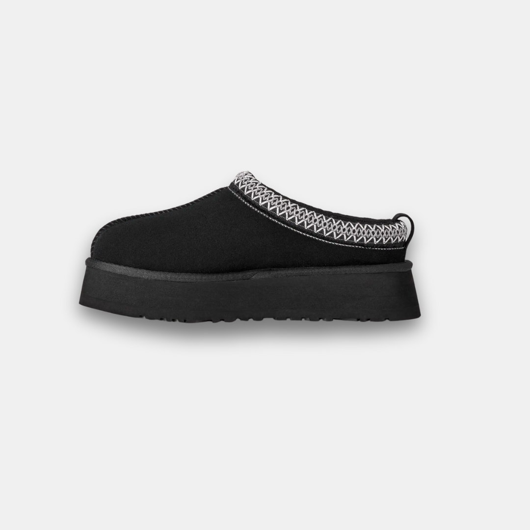 Leather Fluffy Fur Cozy Slippers