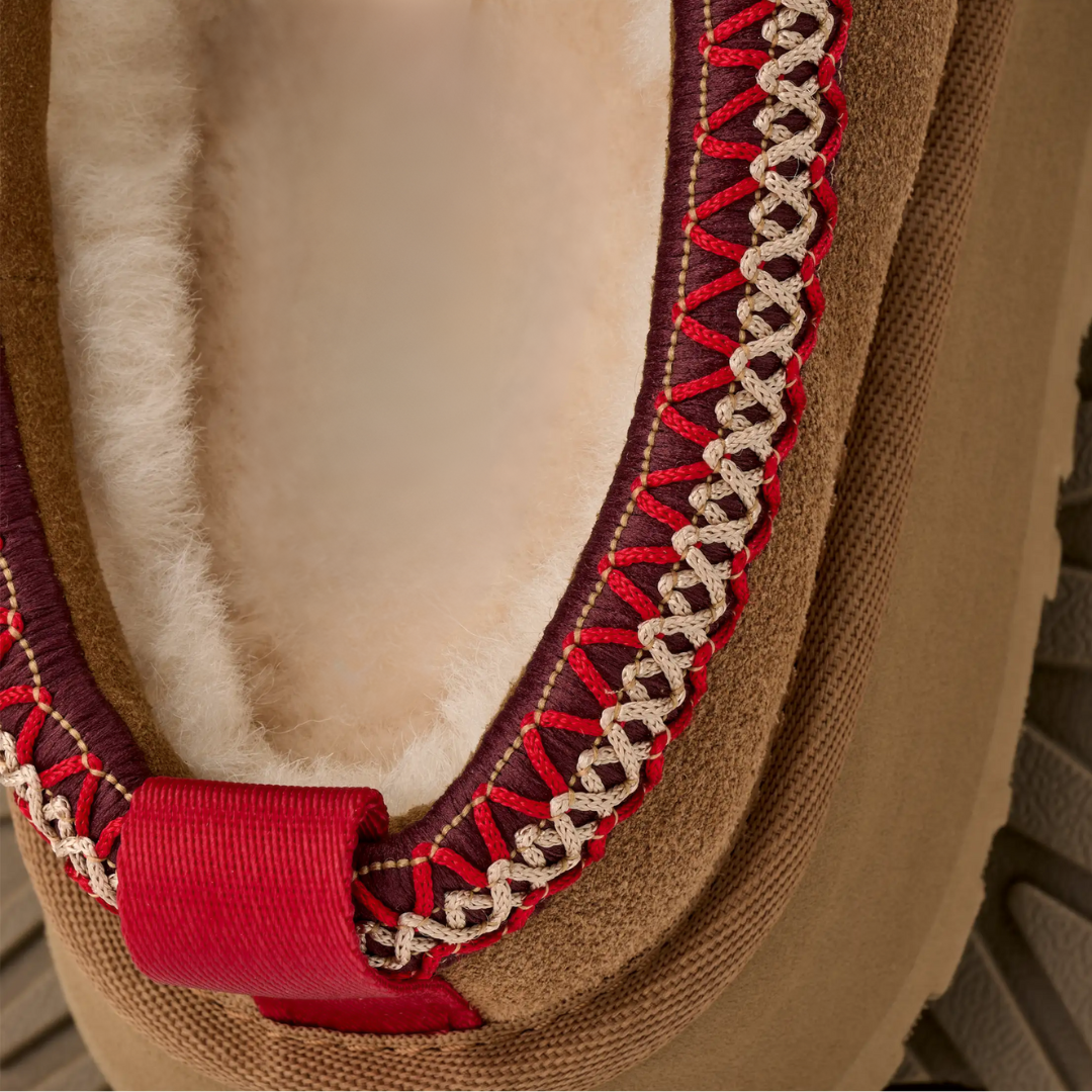 Leather Fluffy Fur Cozy Slippers