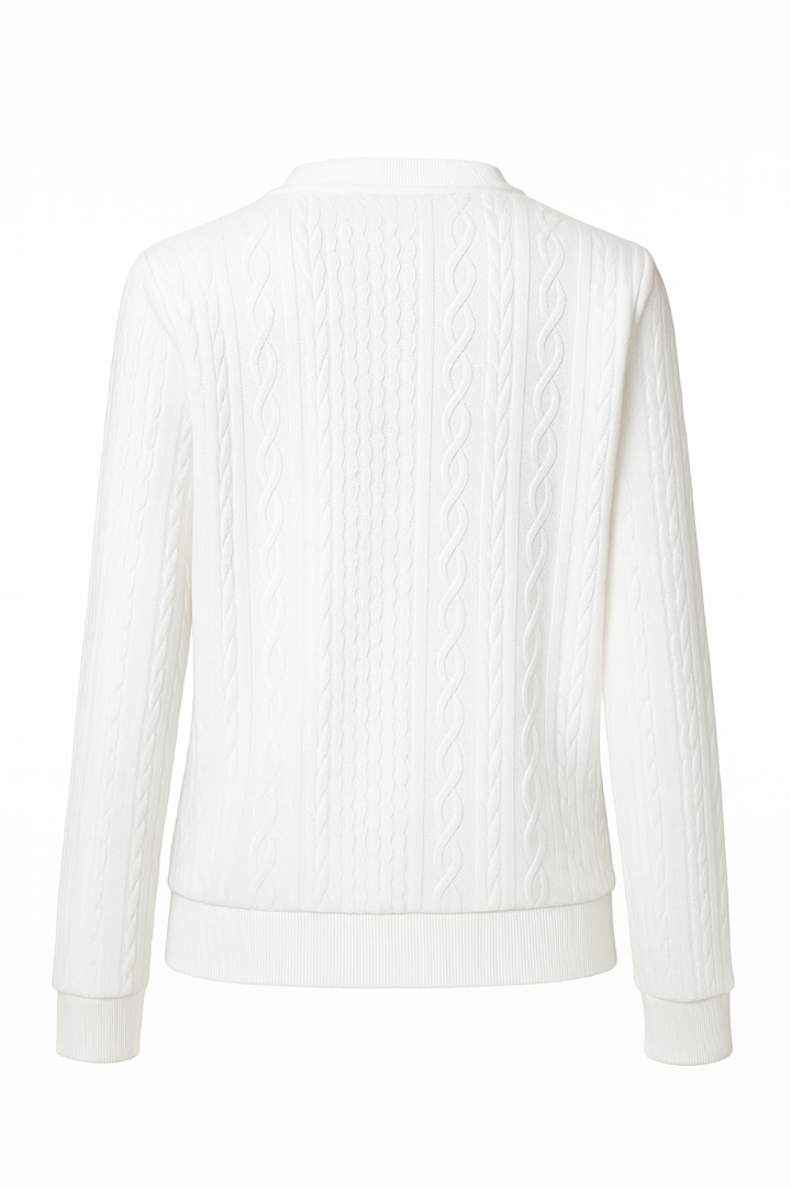 Cable Knit Zip Jumper | Lightweight & Layered Comfort