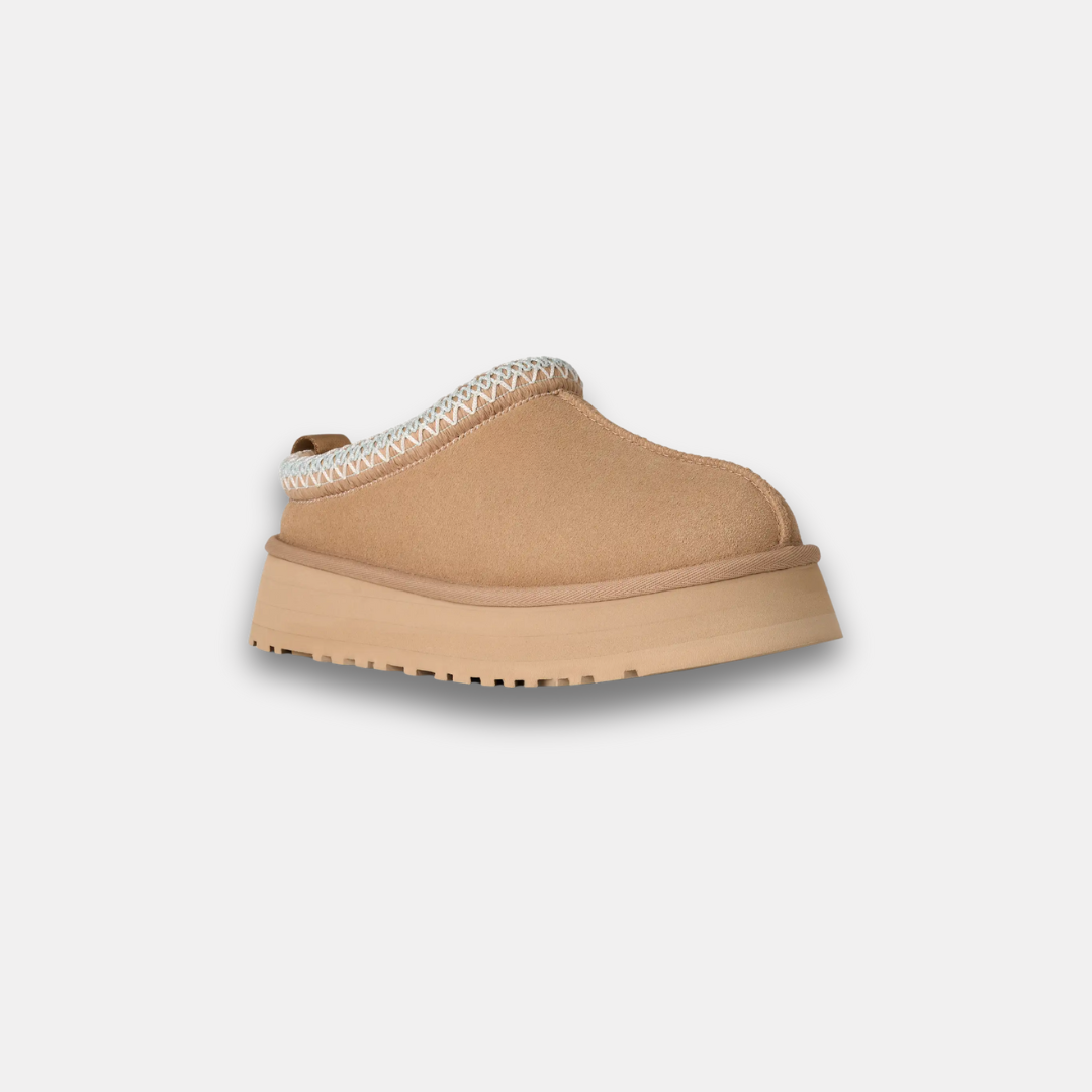 Leather Fluffy Fur Cozy Slippers